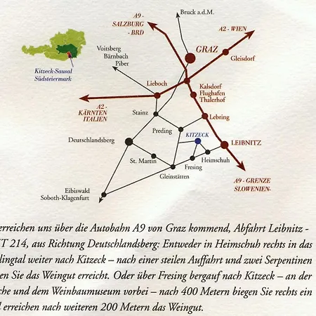 Weingut Albert, Familie Cramer Bed & Breakfast Kitzeck im Sausal