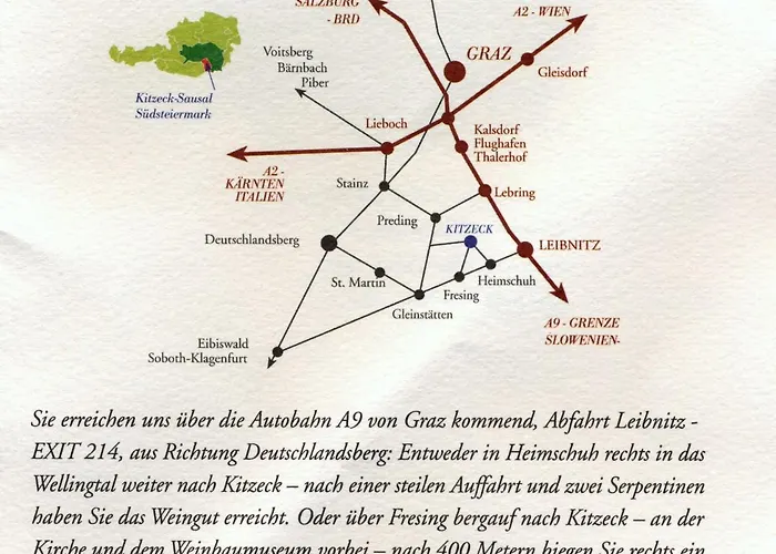 Weingut Albert, Familie Cramer Frühstückspension Kitzeck im Sausal